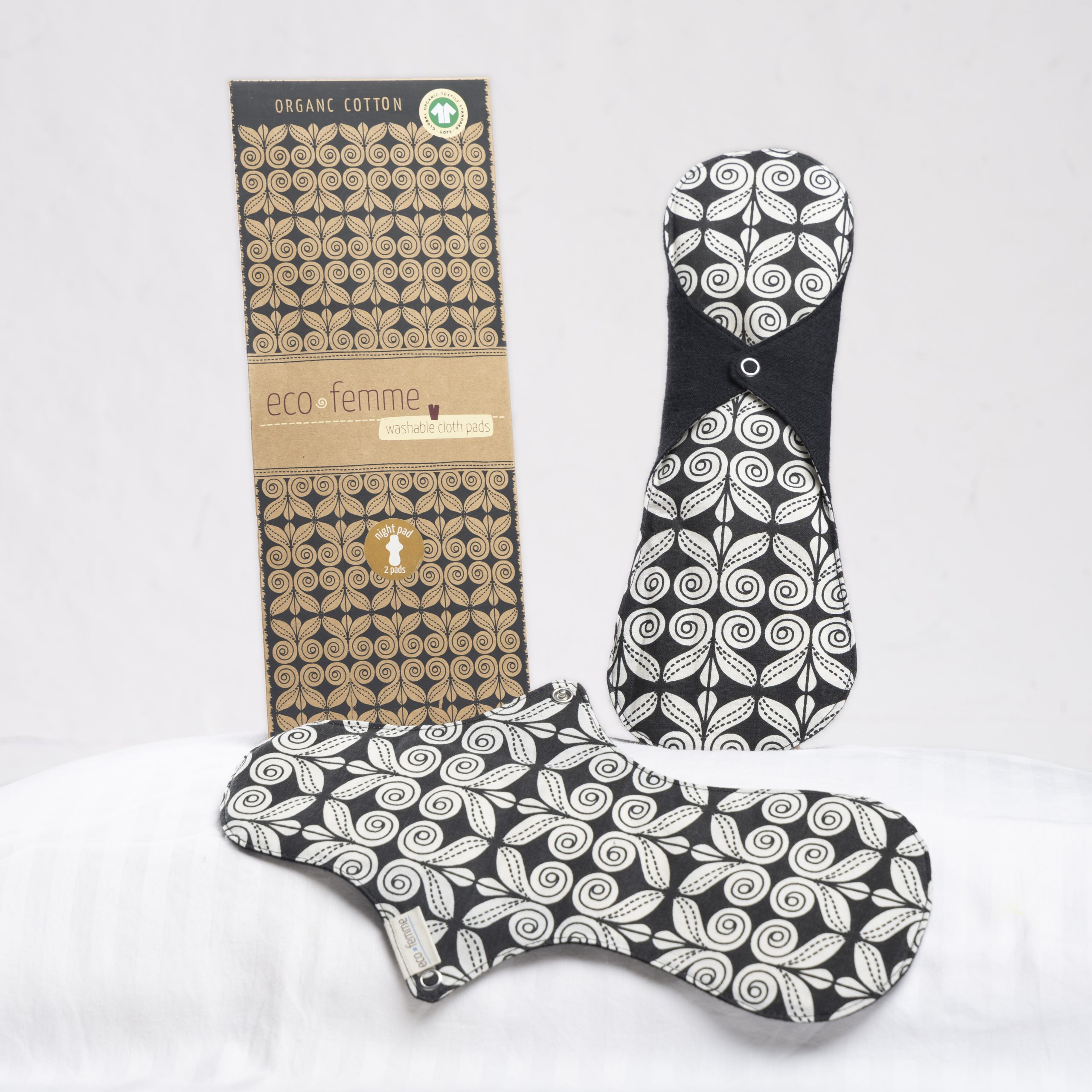 Night Pad – Twin Pack – Black organic